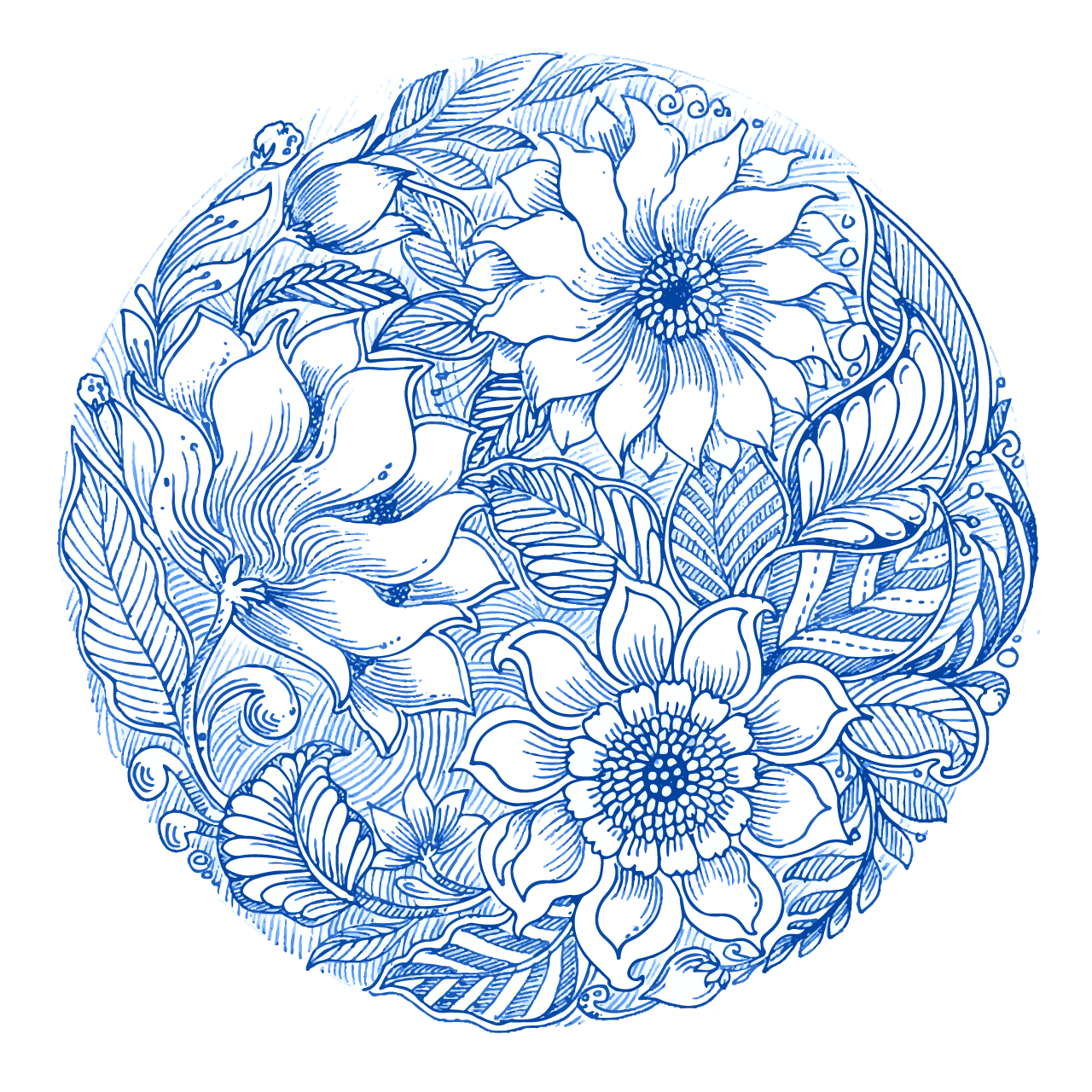 Circular pattern decorative mandala clipart design image