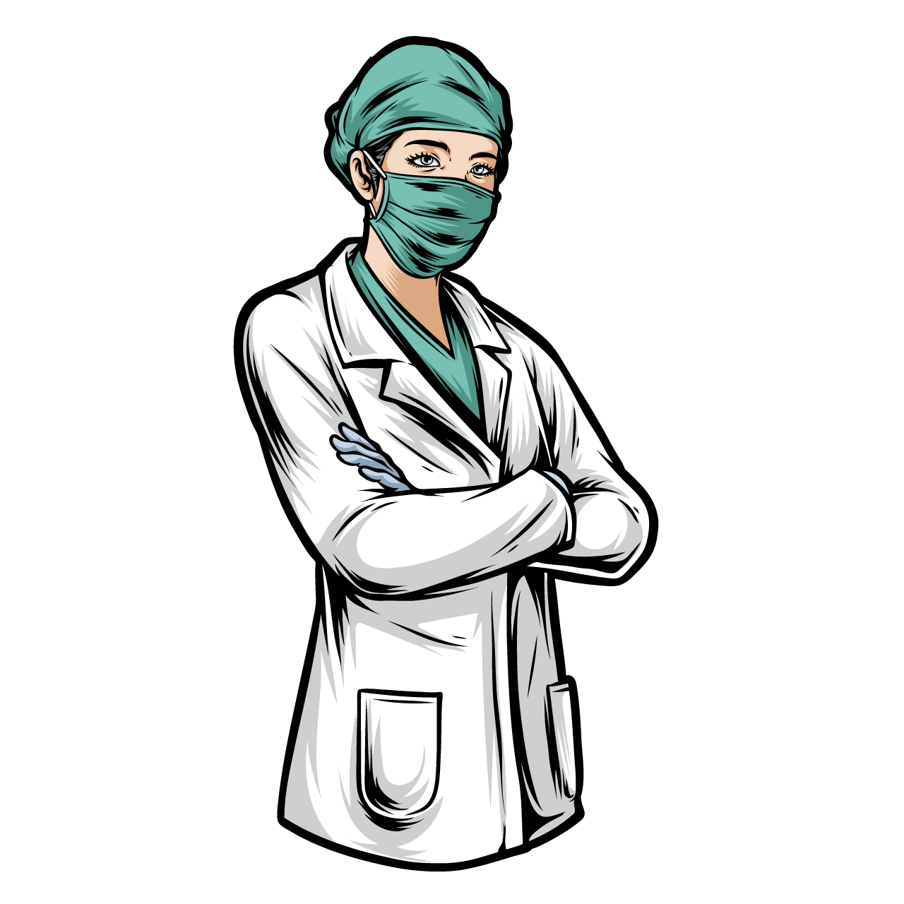 Medical clipart female doctor illustration transparent background png