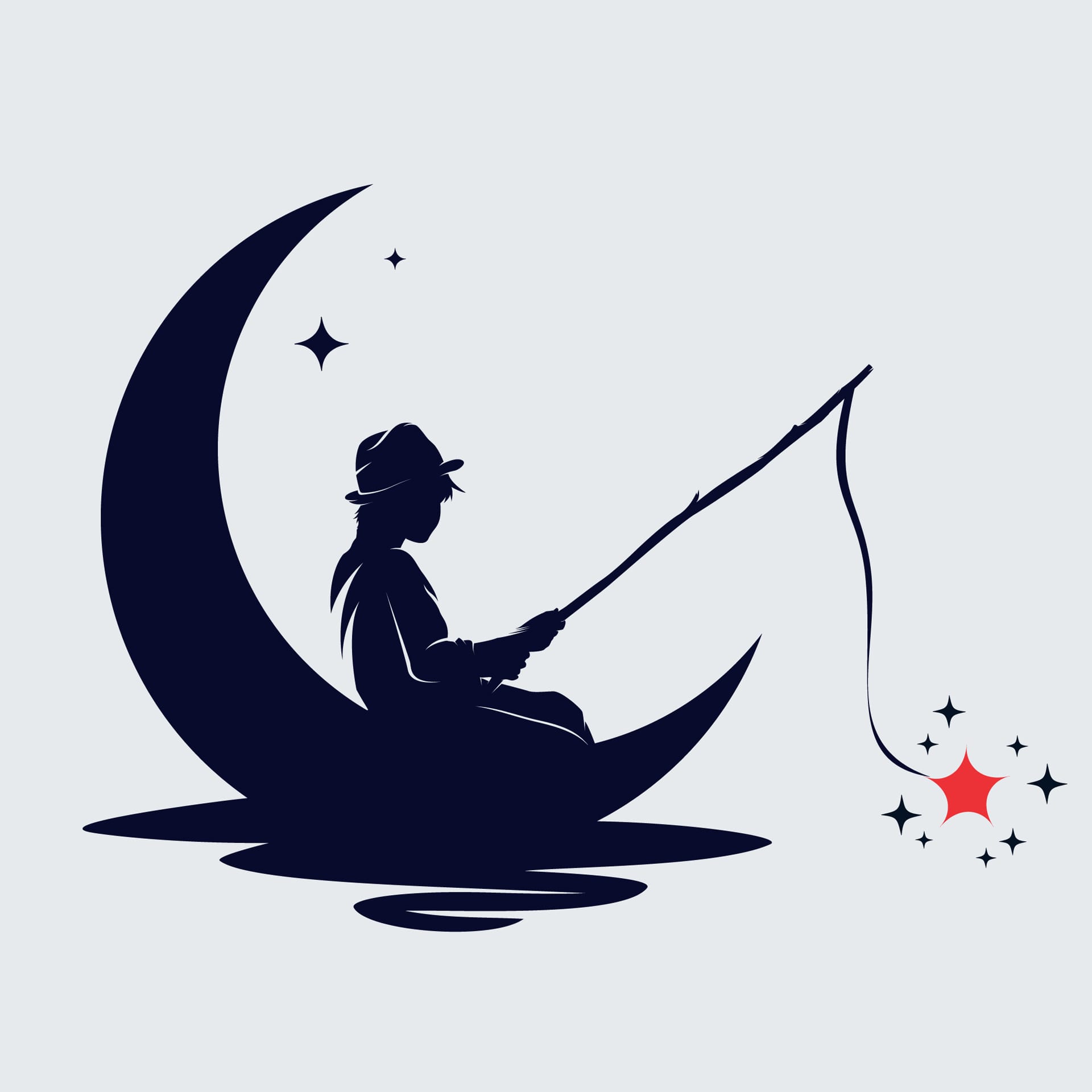 Dreams logo with moon symbol reaching star logo excellent image
