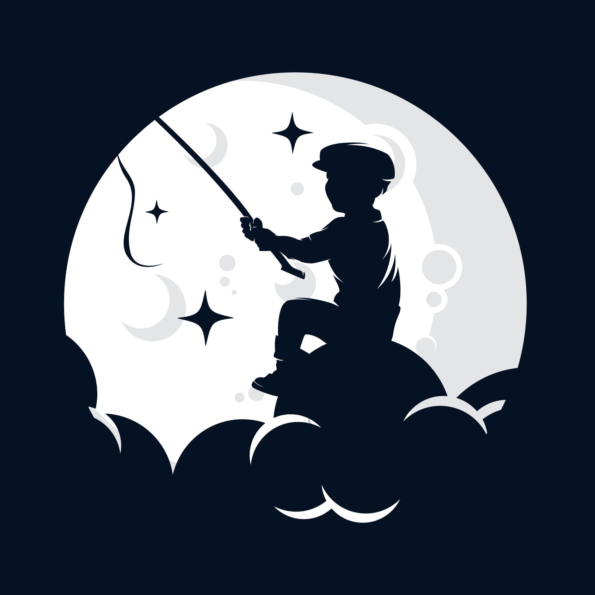 Kids dream logo design template excellent picture
