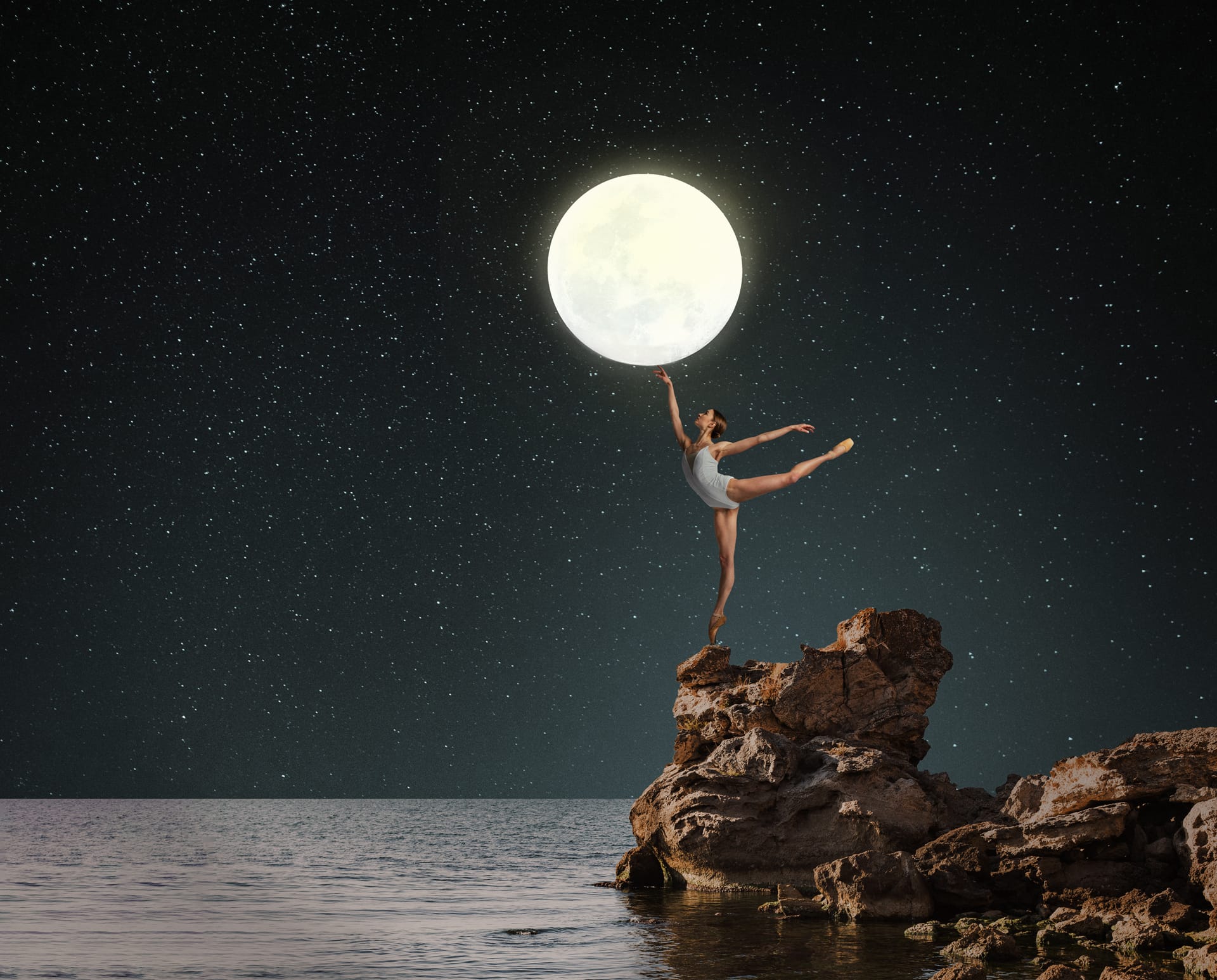 Moon clipart ballerina holding moon