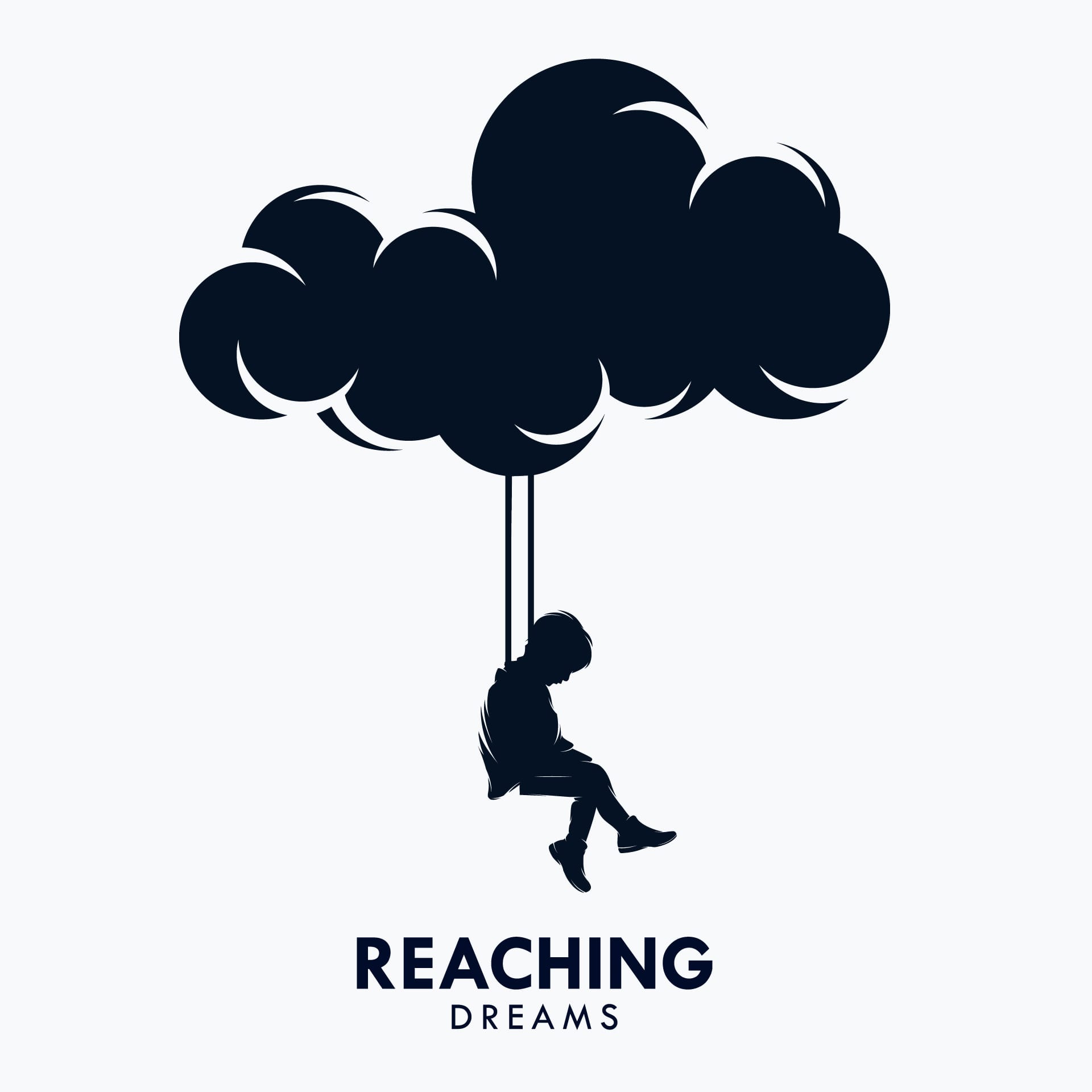 Reaching dreams logo design template excellent image