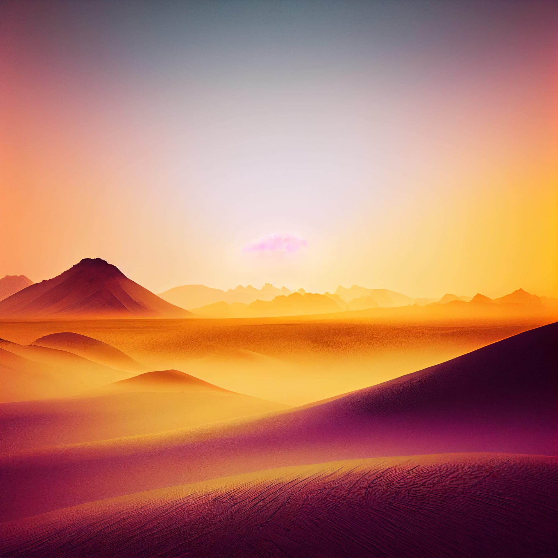Beautiful desert landscape sunset sunrise image nature clipart