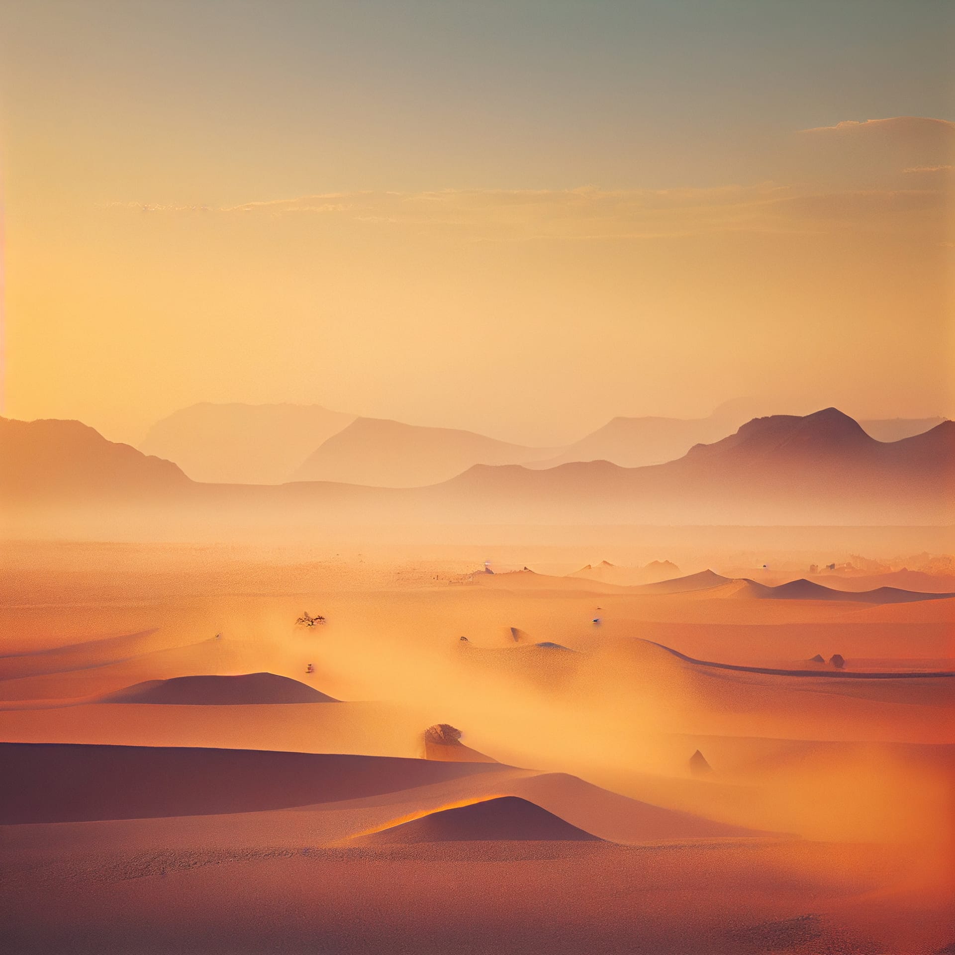 Beautiful desert landscape sunset sunrise picture nature clipart
