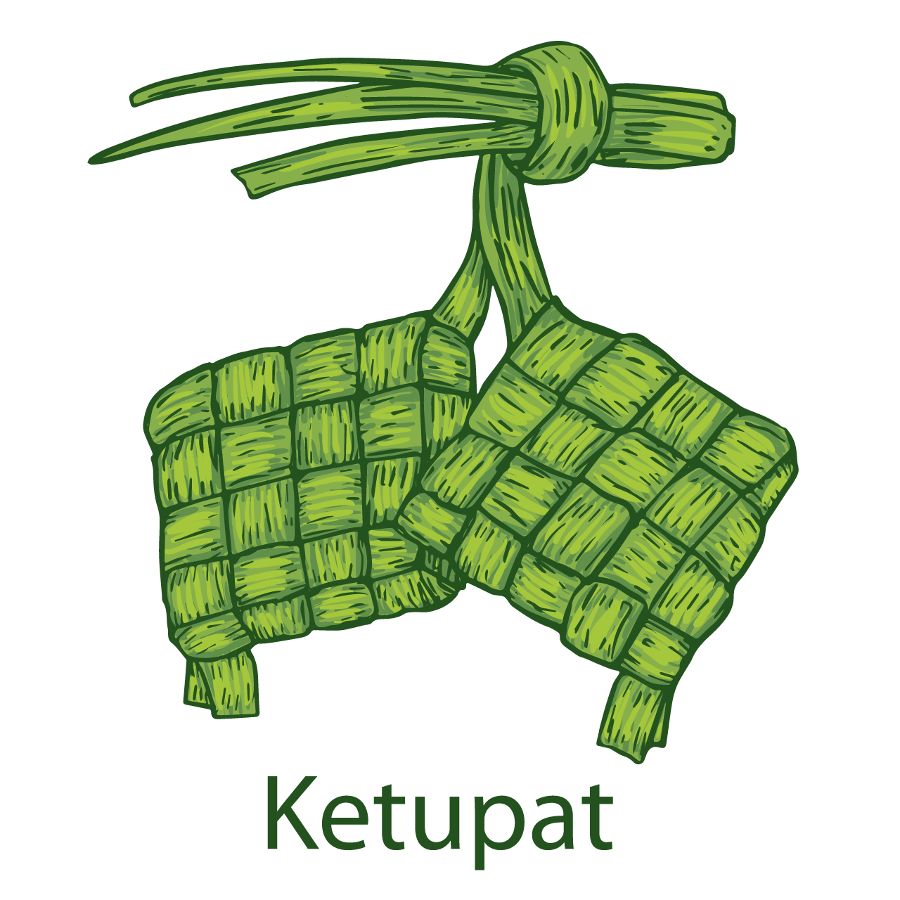 Philippine clipart food ketupat hand drawn cartoon illustration image