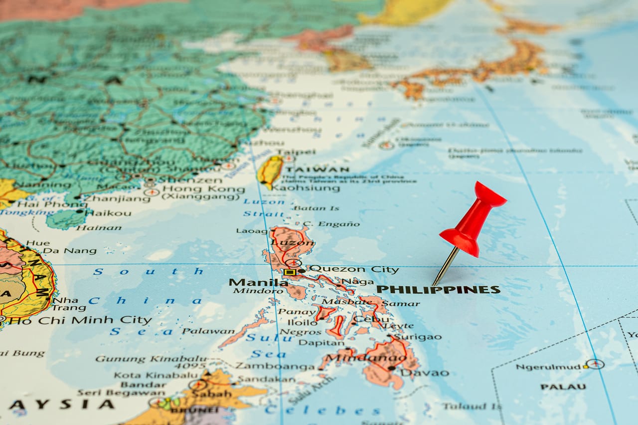 Related image red pin placed selective philippines map economic business concept