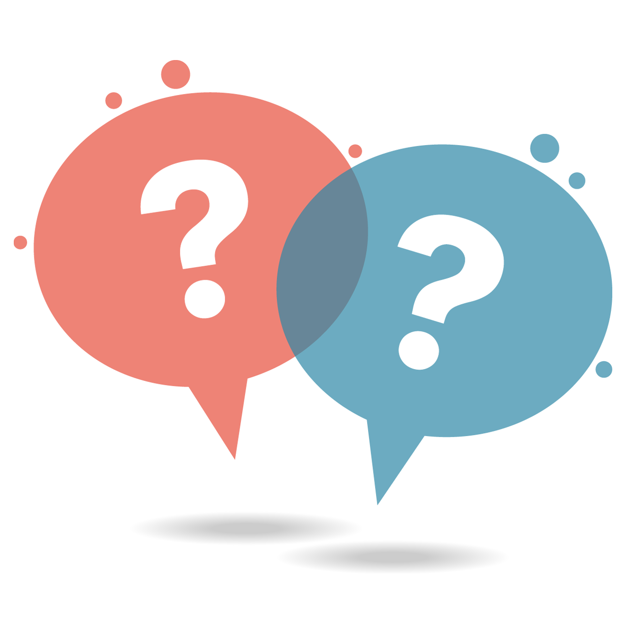 Color question mark speech bubble isolated transparent background png