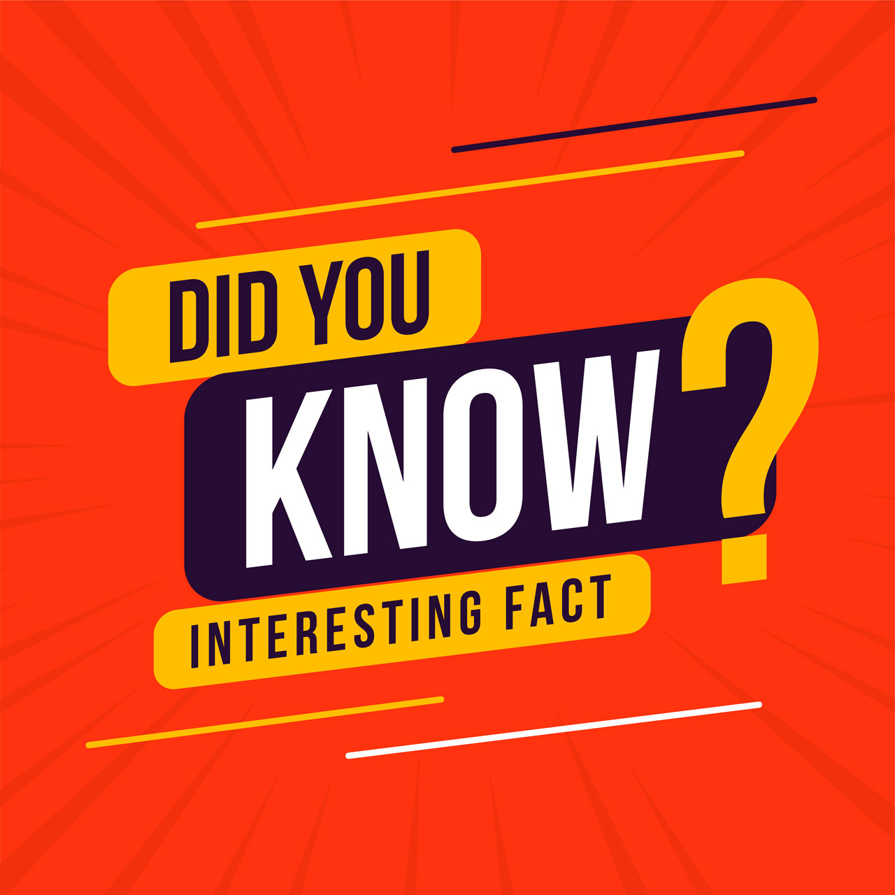 Interesting fact did you know design cartoon image