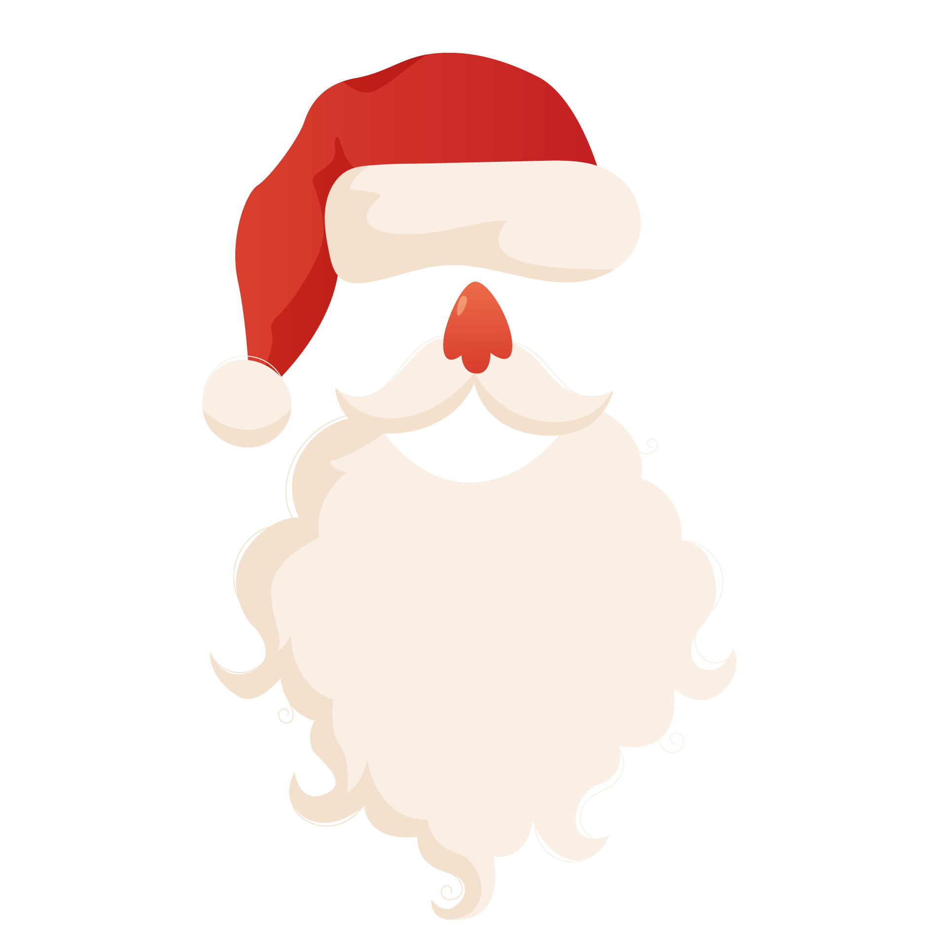 Santa beard png collection santa clauses isolated excellent image