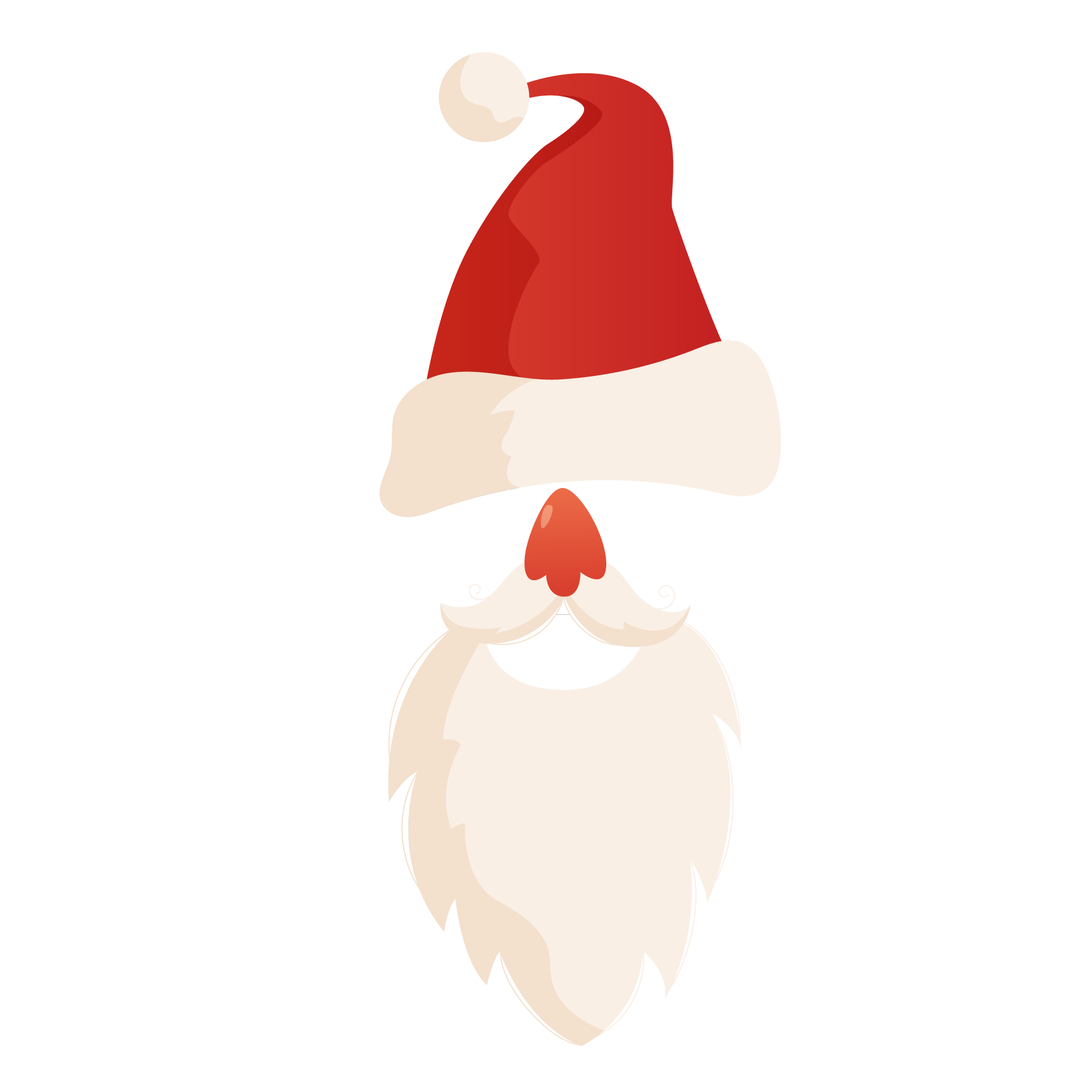 Santa beard png collection santa clauses isolated excellent picture