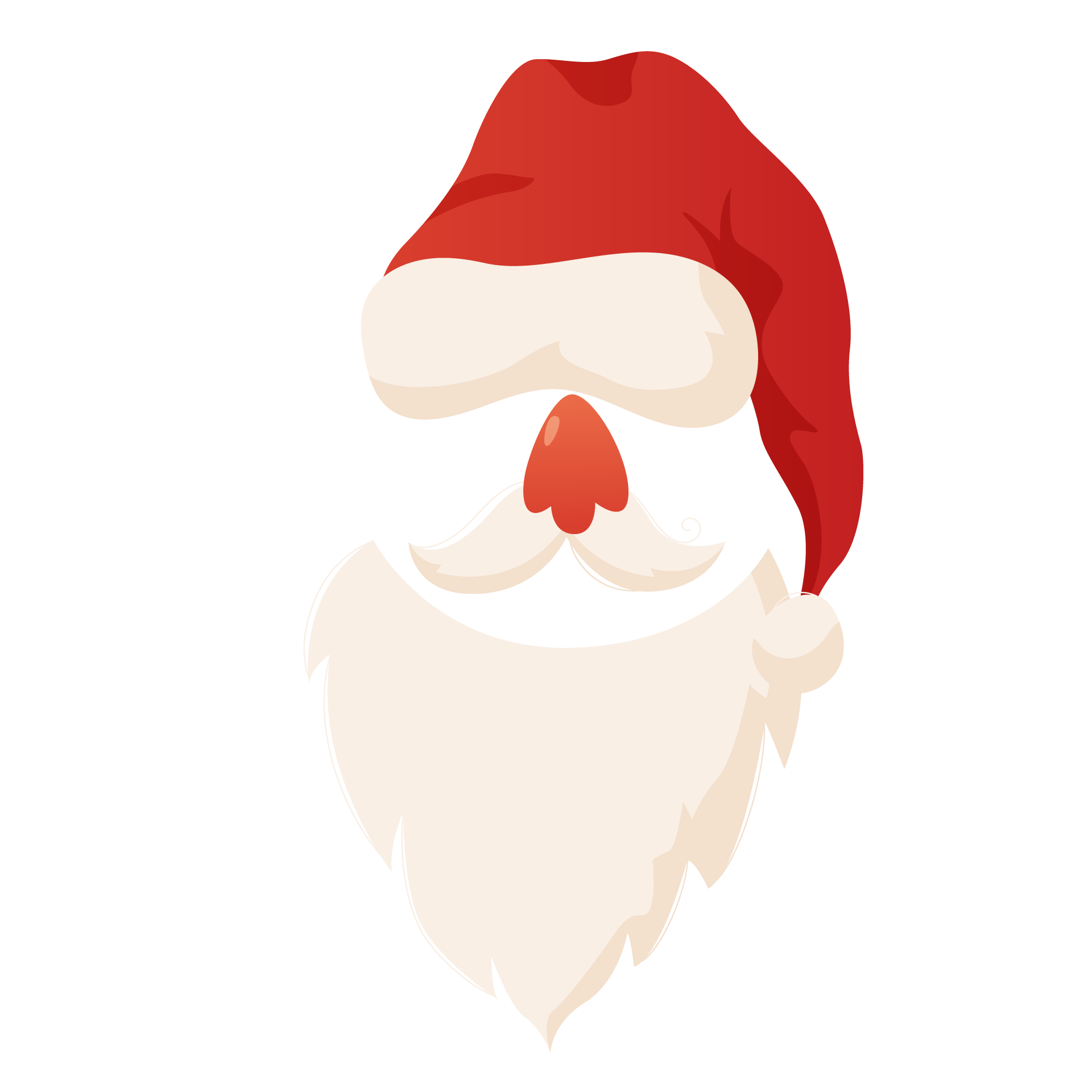 Santa beard png collection santa clauses isolated nice image