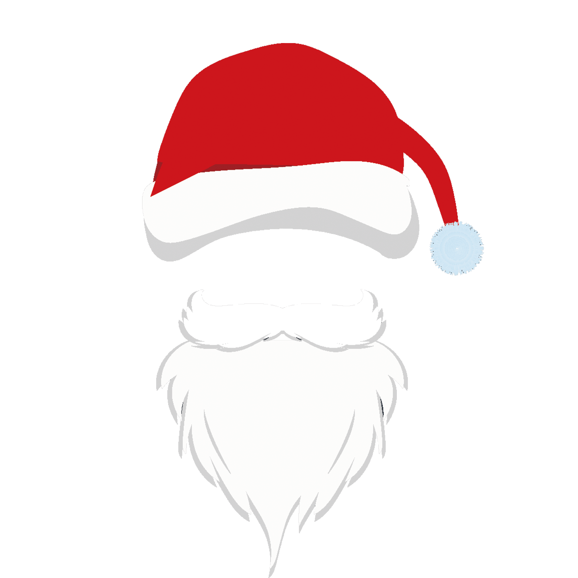 Santa clause hat beard illustration excellent picture