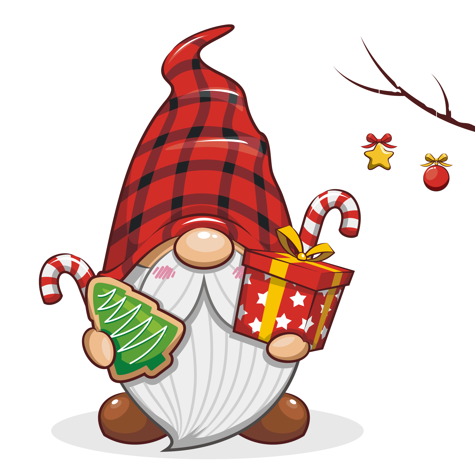 Santa clipart cute christmas gnome excellent image