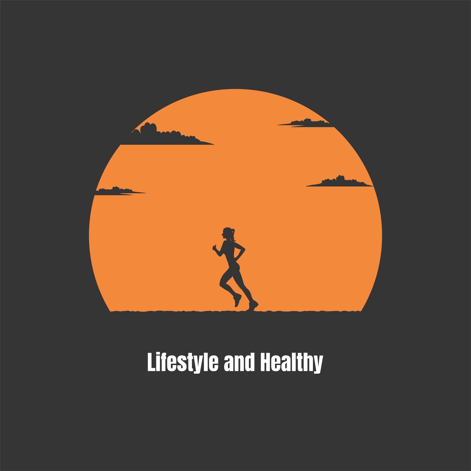Silhouette woman running silhouette clip art