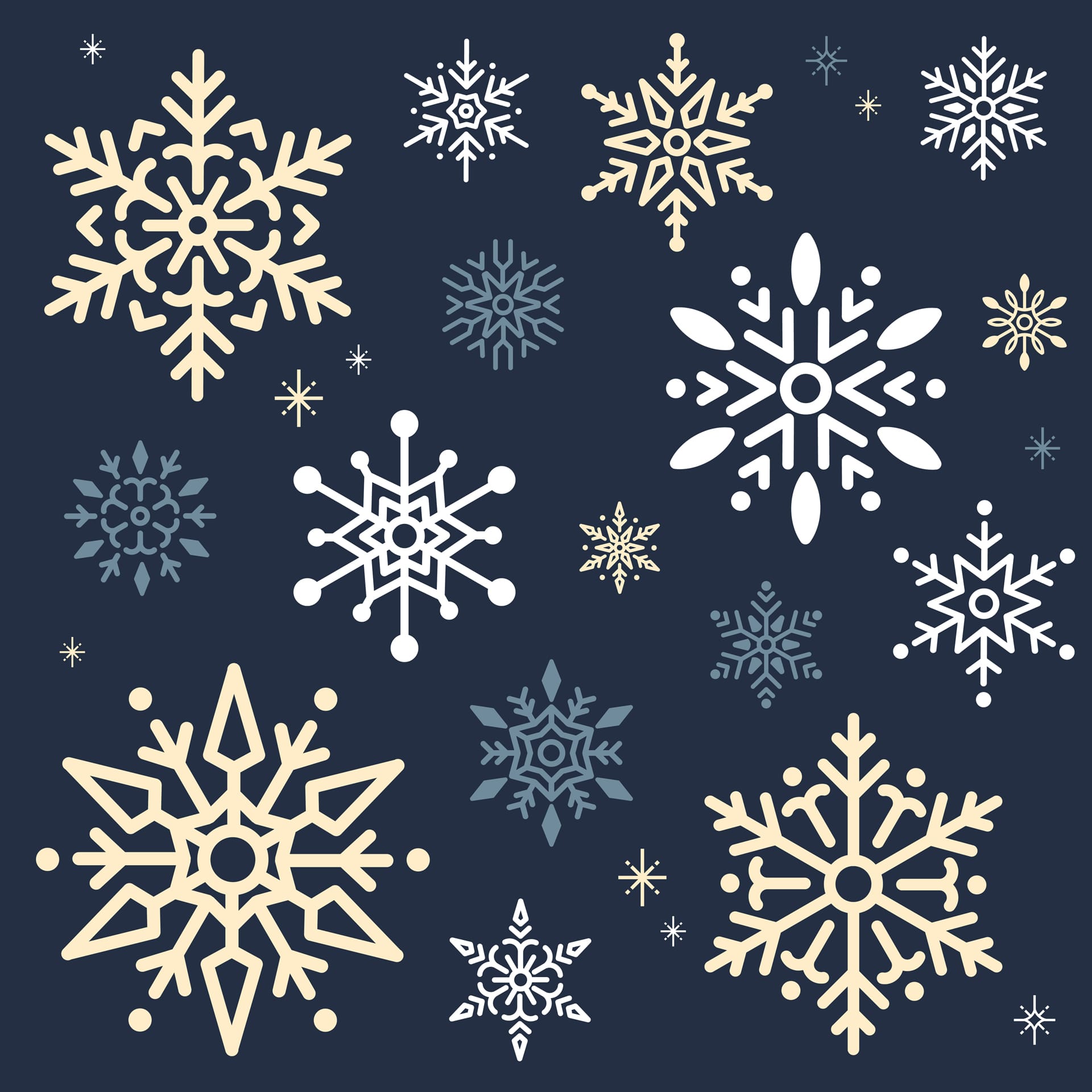 Snowflake christmas design background artist creation