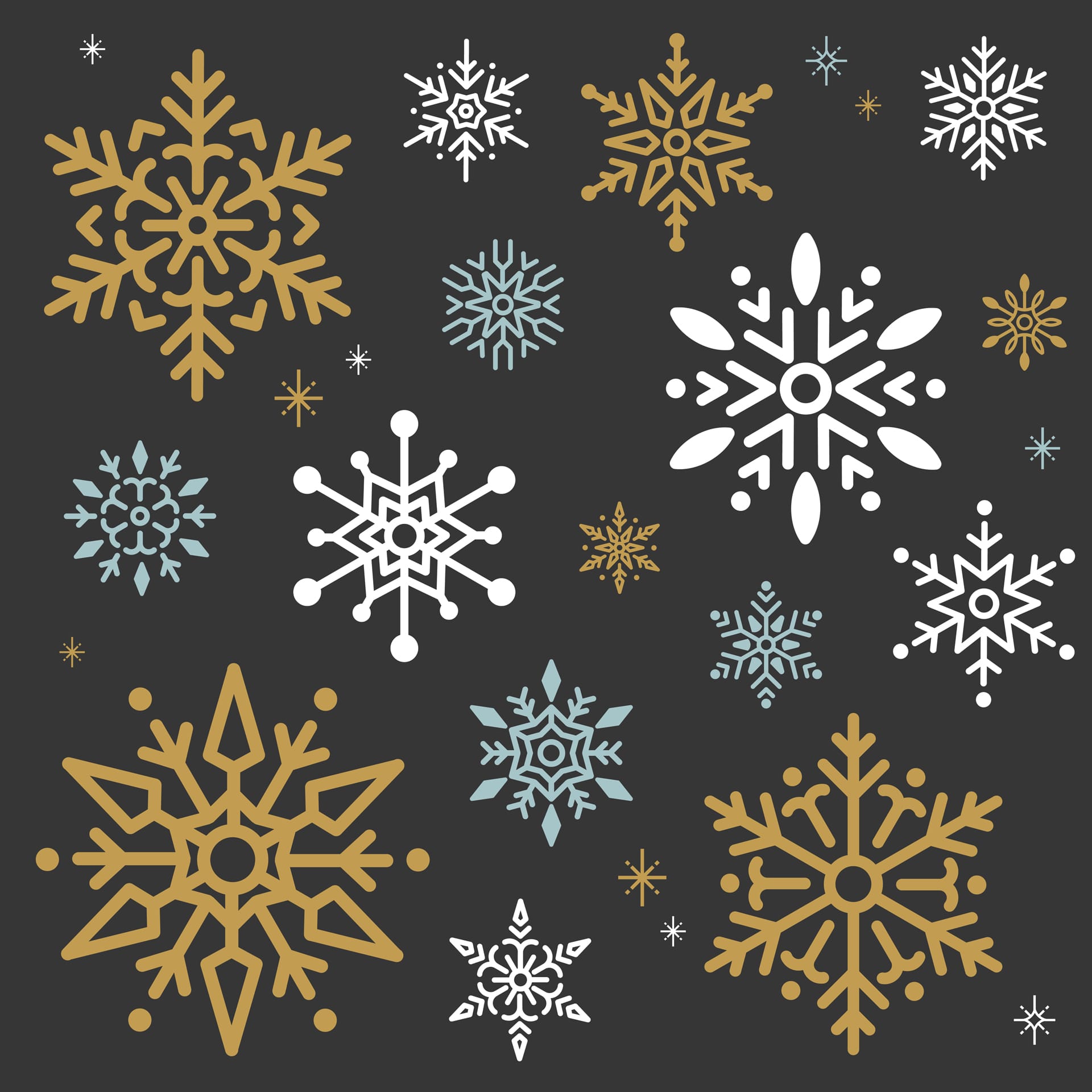 Snowflake christmas design background