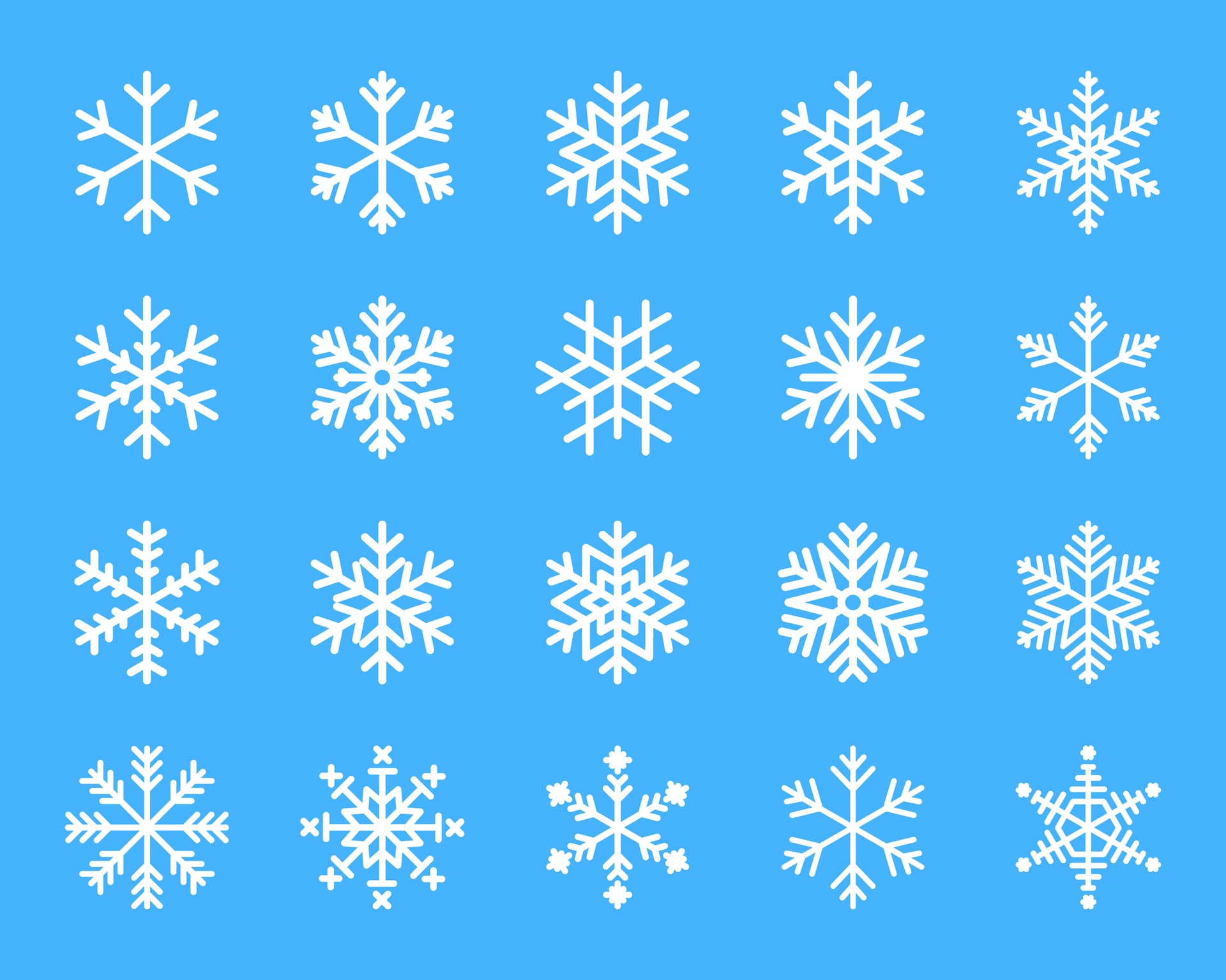 Snowflakes seamless pattern snowflake clipart