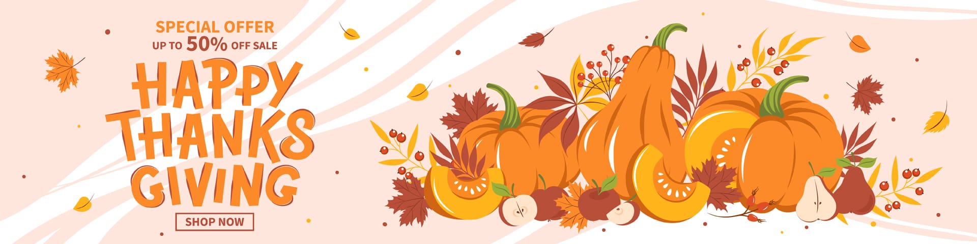 Happy thanksgiving banner seasonal poster image