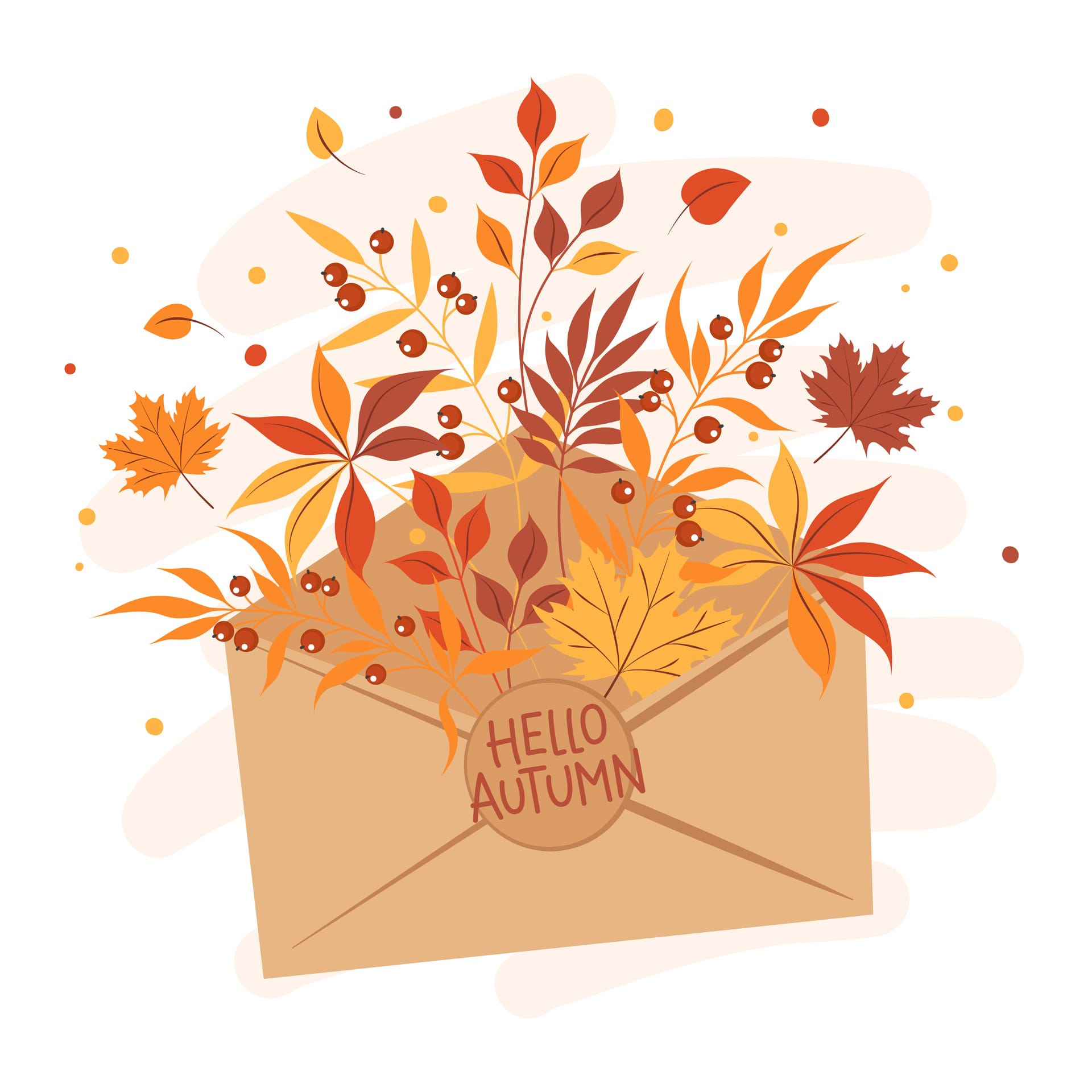 Thanksgiving clip art free letter beautiful bright leaves