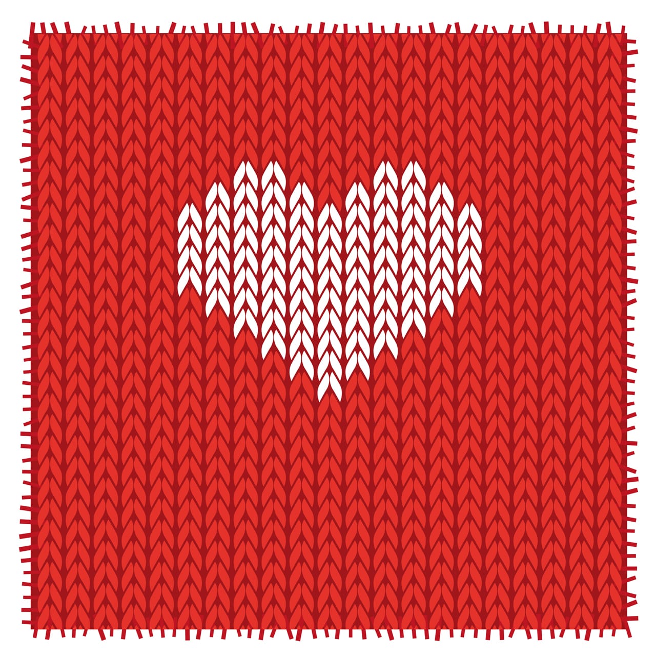 Hat winter wear heart warm love knitting pattern christmas
